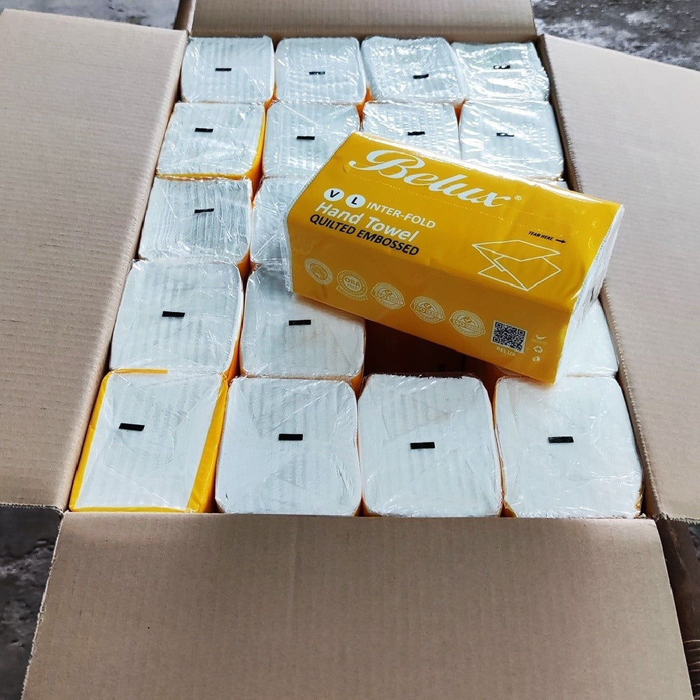 Belux Interfold Hand Towel – Quilted Embossed